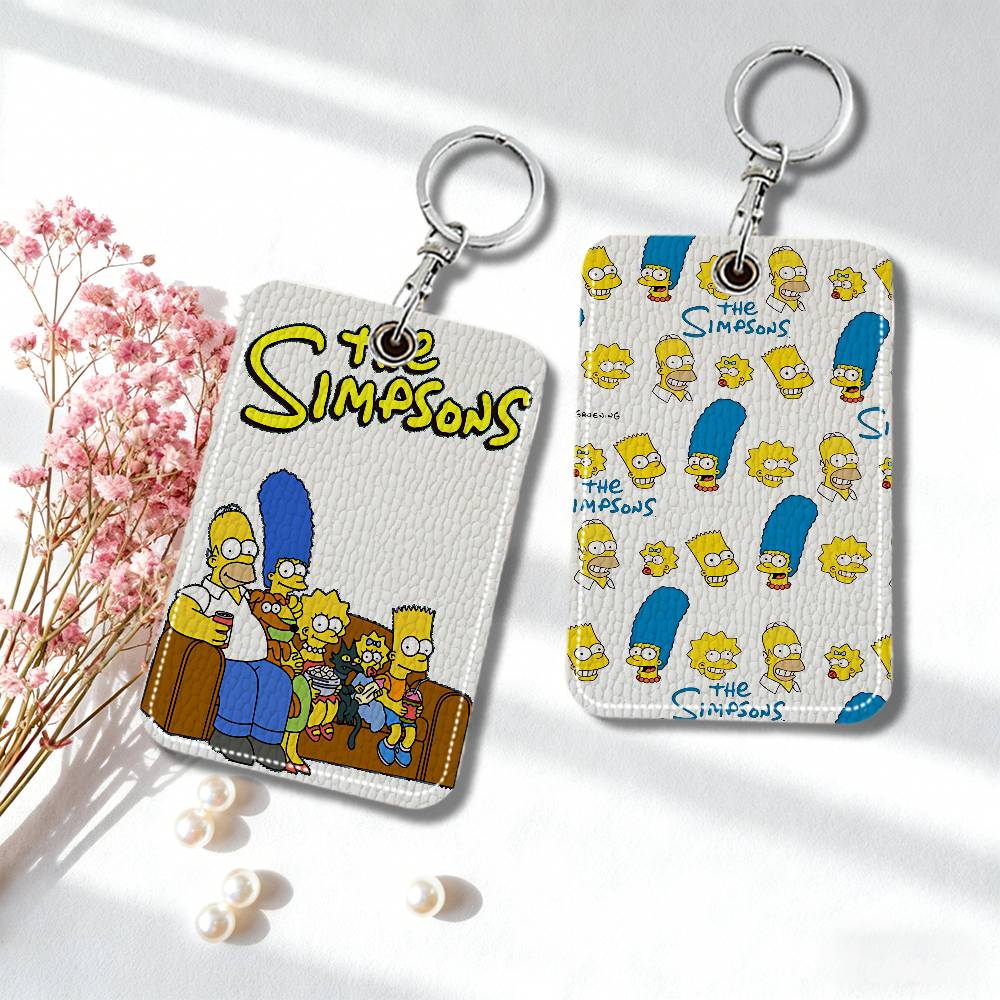 Card Index Box - Cartoon The S-Simpsons Leather Card Holder