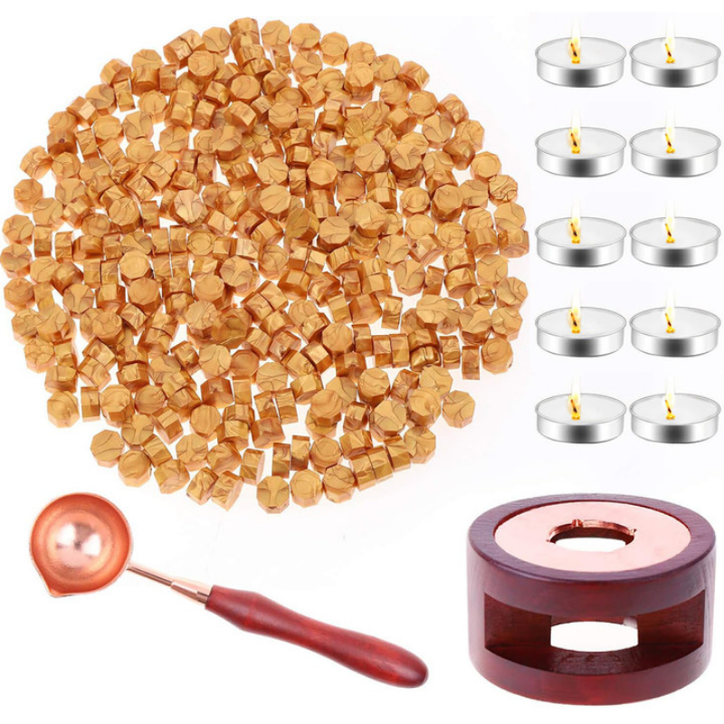 Wax Seal Set Includes 200 Gold - Wax Seal Stamp Set 评论和价格
