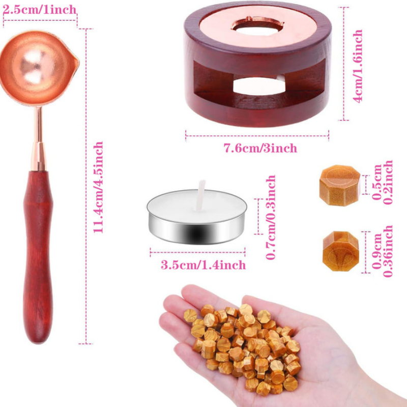 Wax Seal Set Includes 200 Gold - Wax Seal Stamp Set 评论和价格