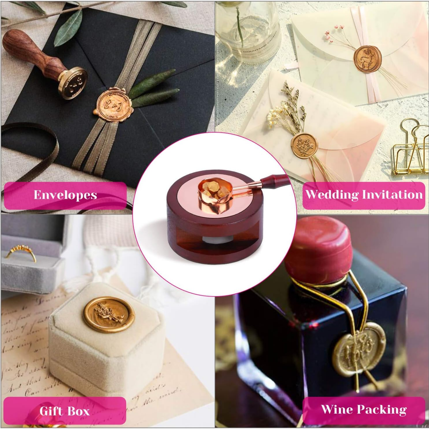 Wax Seal Set Includes 200 Gold - Wax Seal Stamp Set 评论和价格