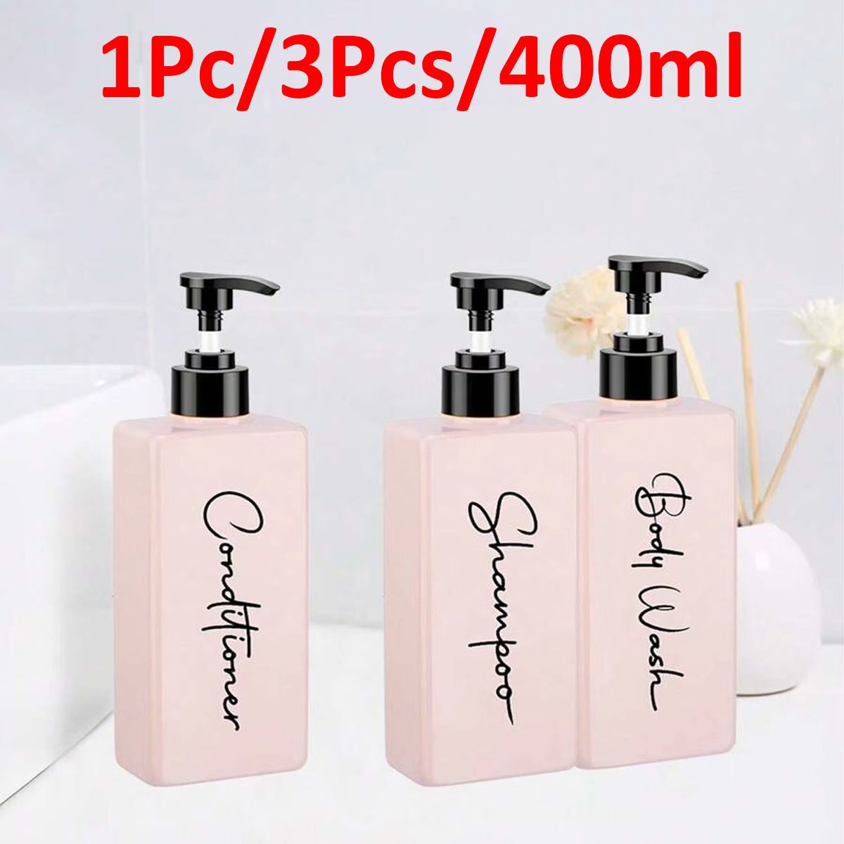 3-Pack 400ml Soap Dispenser wi - Gel Refill Pack 评论和价格
