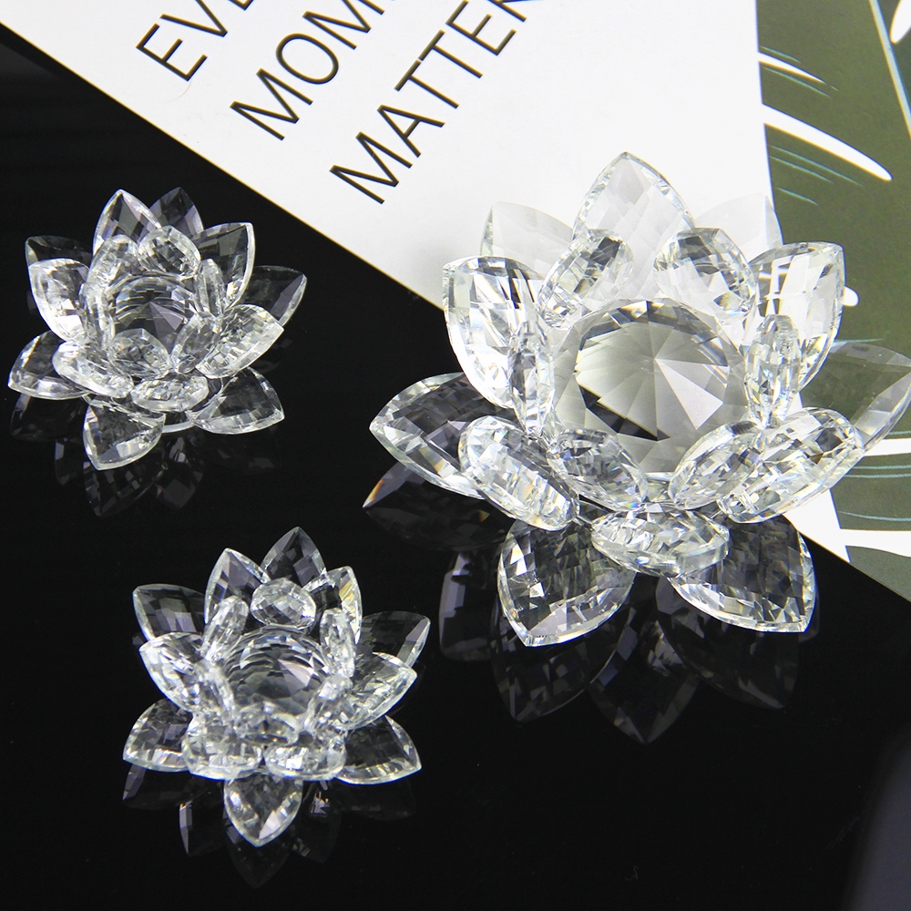 60mm-200mm Crystal Swan Lotus  - Book Weight Glass 评论和价格