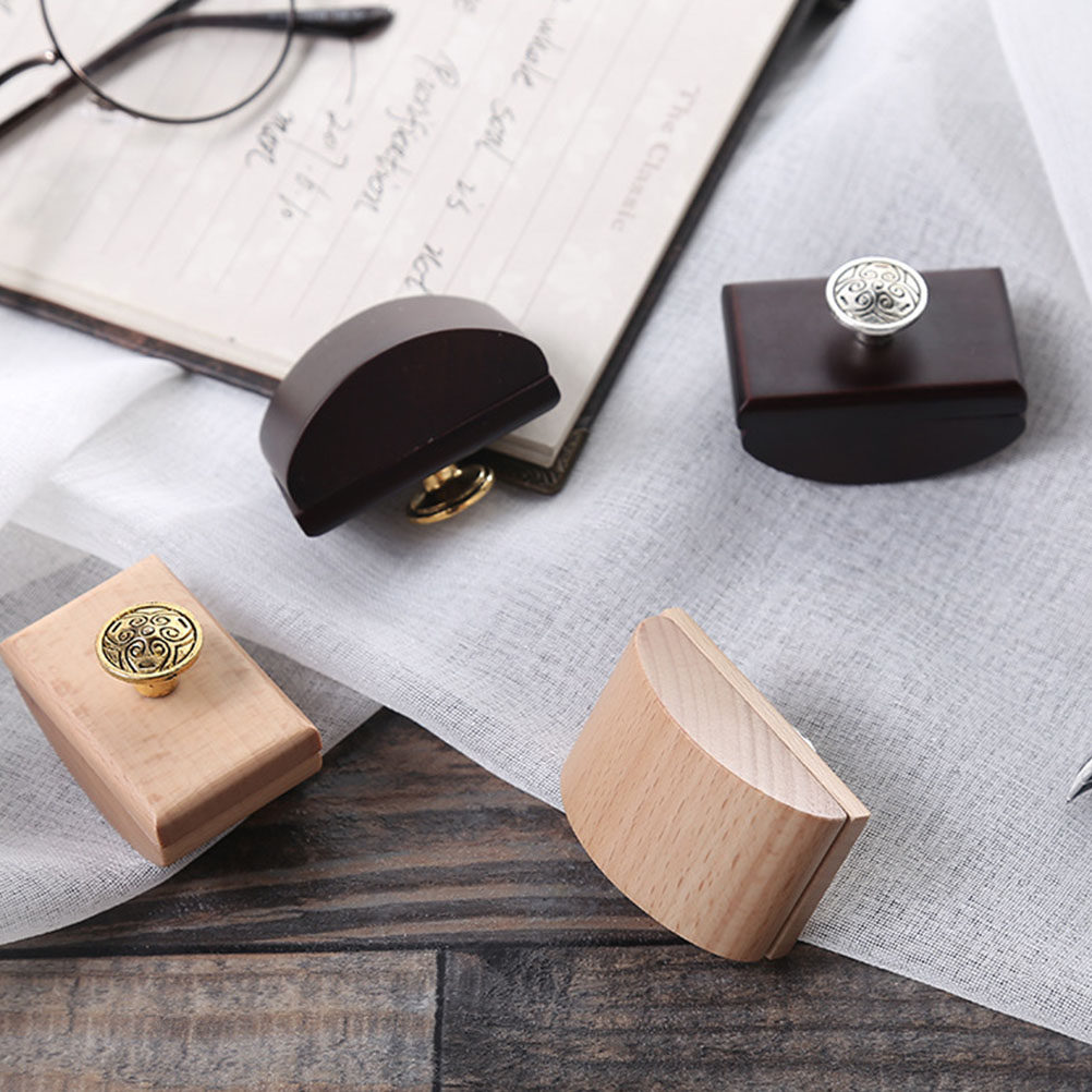 2Pcs Wood Rocker Blotter Porta - Ink Blotter Paper 评论和价格