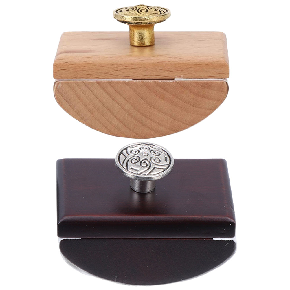 2Pcs Wood Rocker Blotter Porta - Ink Blotter Paper 评论和价格