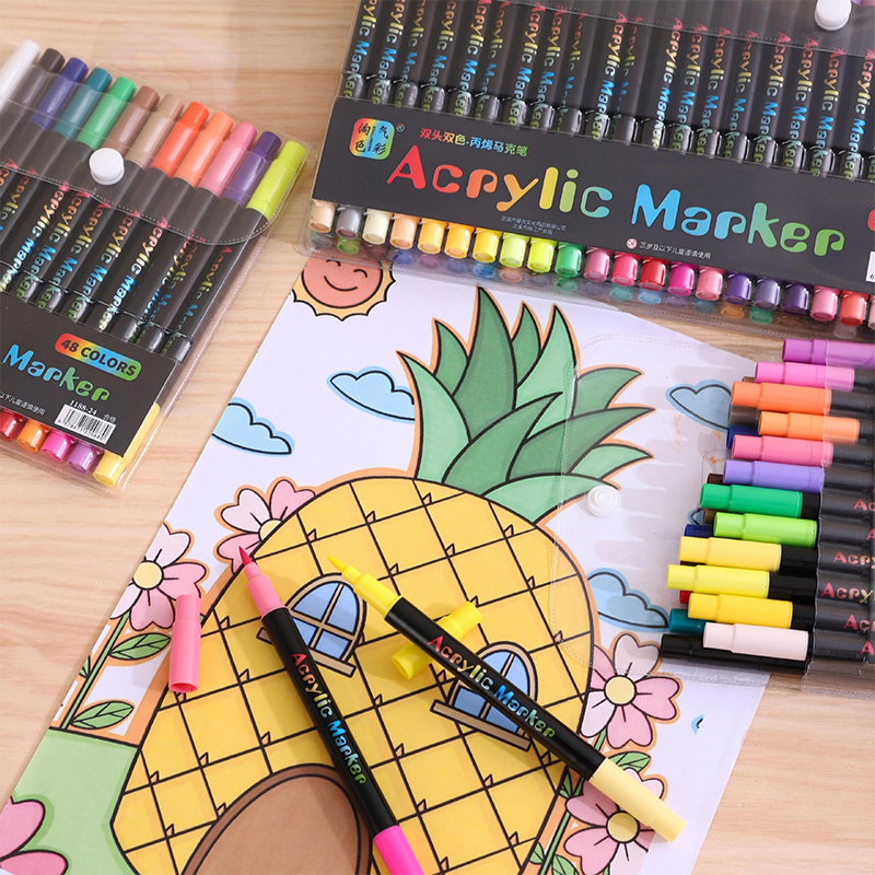 24-120Colors Art Use Acrylic P - Correction Pen Fine 评论和价格