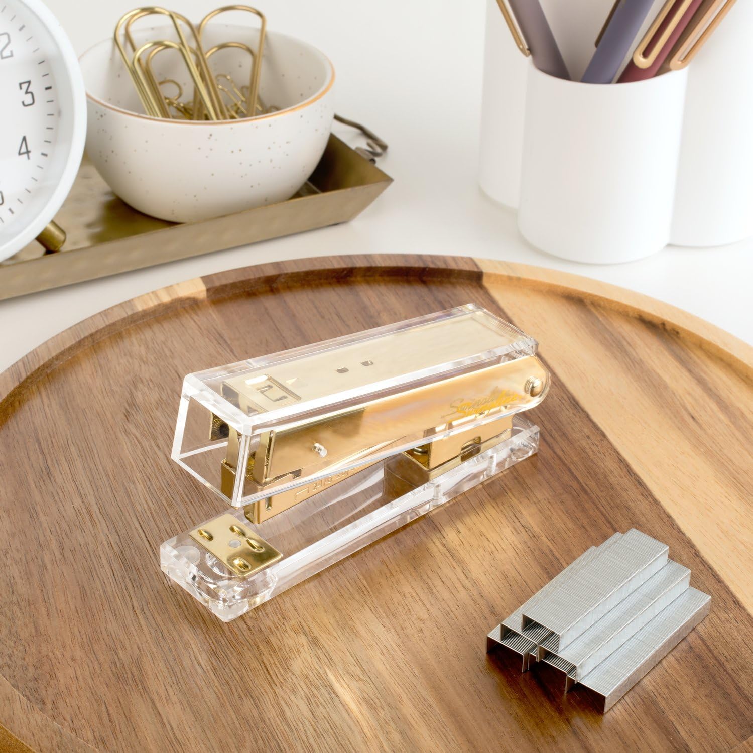 Swingline Compact Clear Acryli - Stapler Half Strip 评论和价格