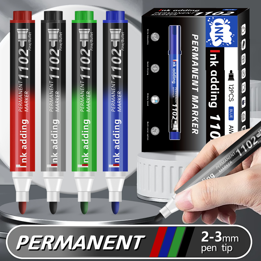 4/6/12 pcs/Set Permanent Marke - Correction Pen Fine 评论和价格