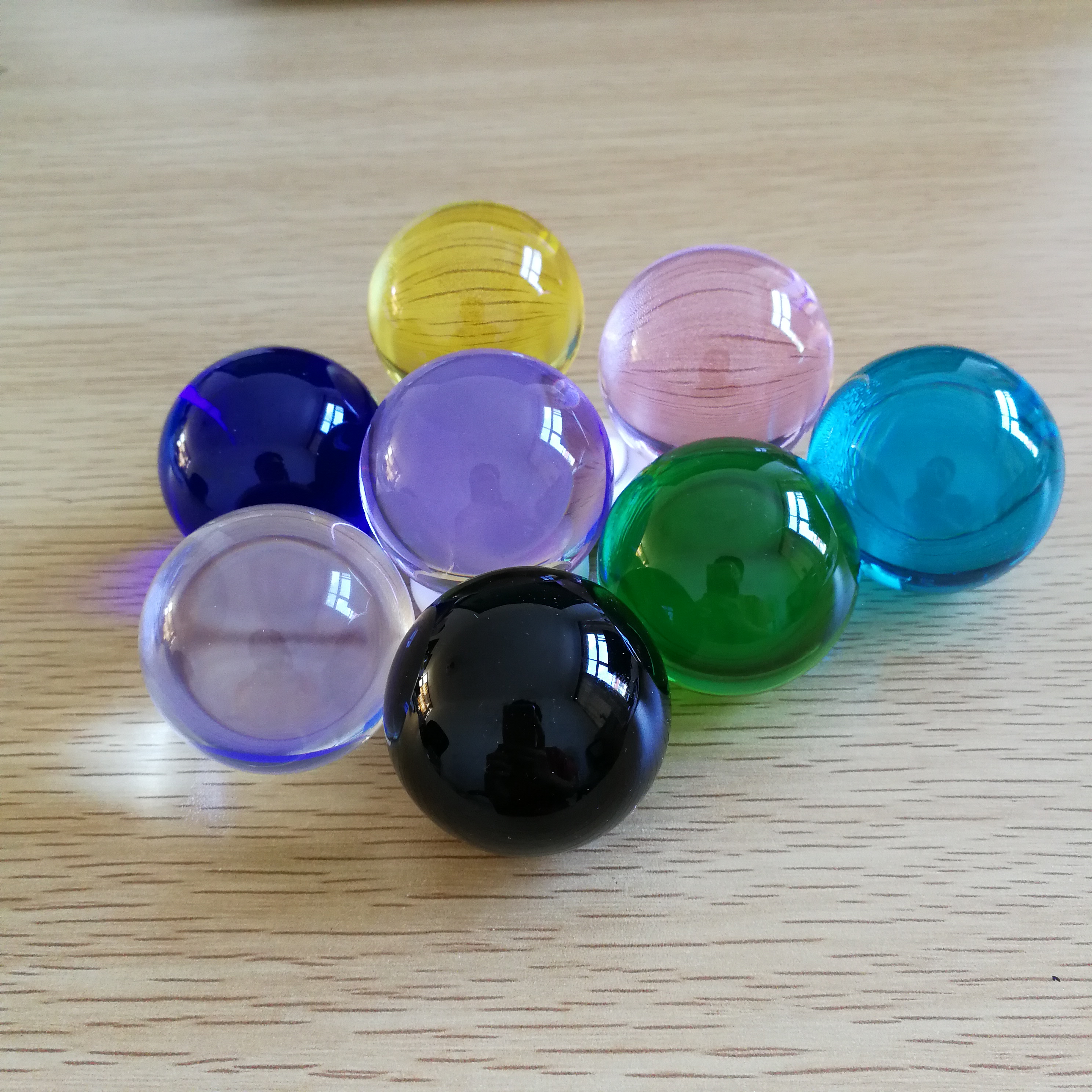 50mm Colors Crystal Ball Photo - Book Weight Glass 评论和价格