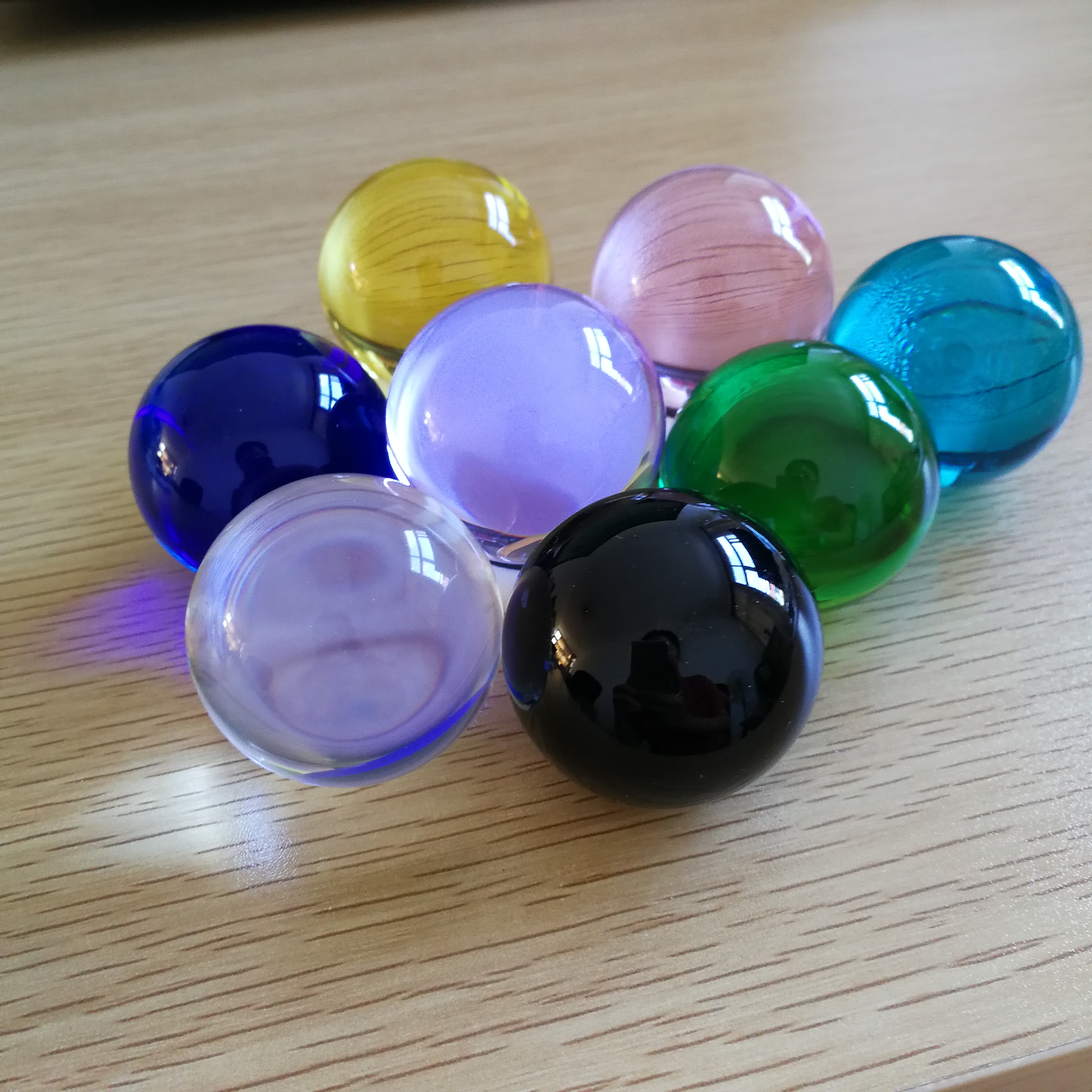 50mm Colors Crystal Ball Photo - Book Weight Glass 评论和价格