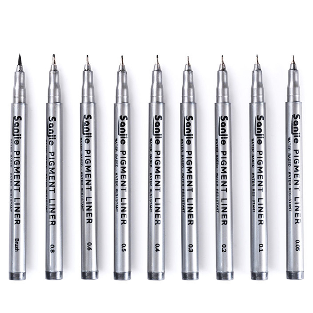 9-Piece Fine Line Waterproof I - Correction Pen Fine 评论和价格