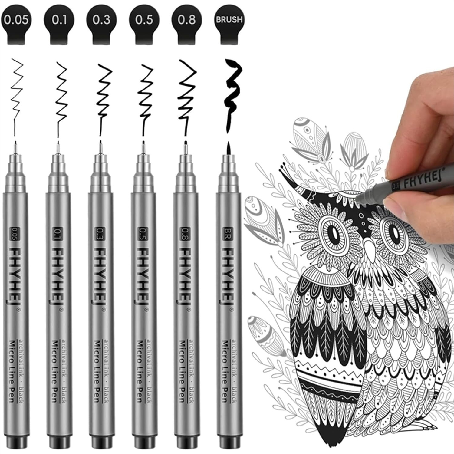 Micro Fineliner Drawing Art Pe - Archive Box Set 评论和价格