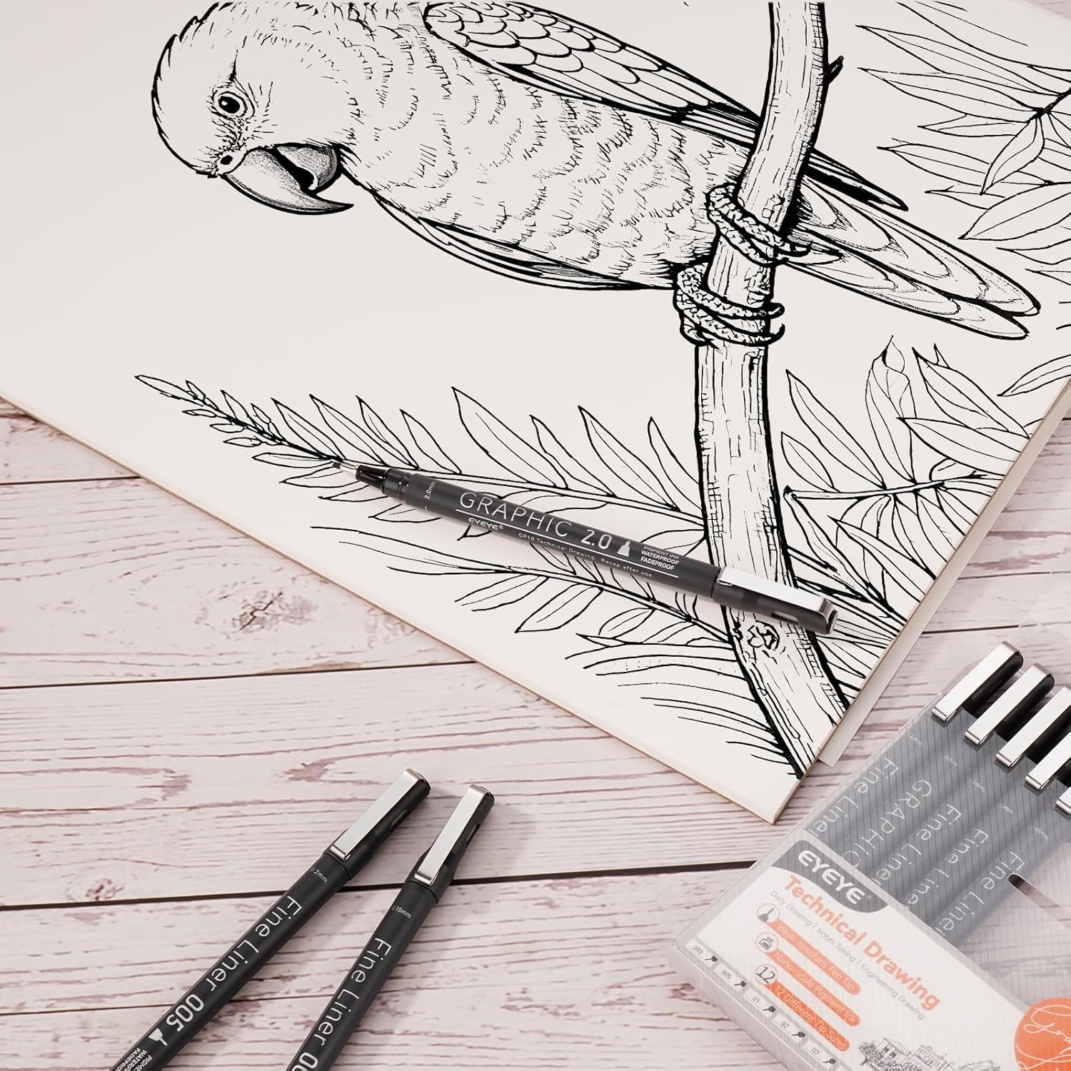 Micro Fineliner Pens Set, 12 B - Archive Box Set 评论和价格
