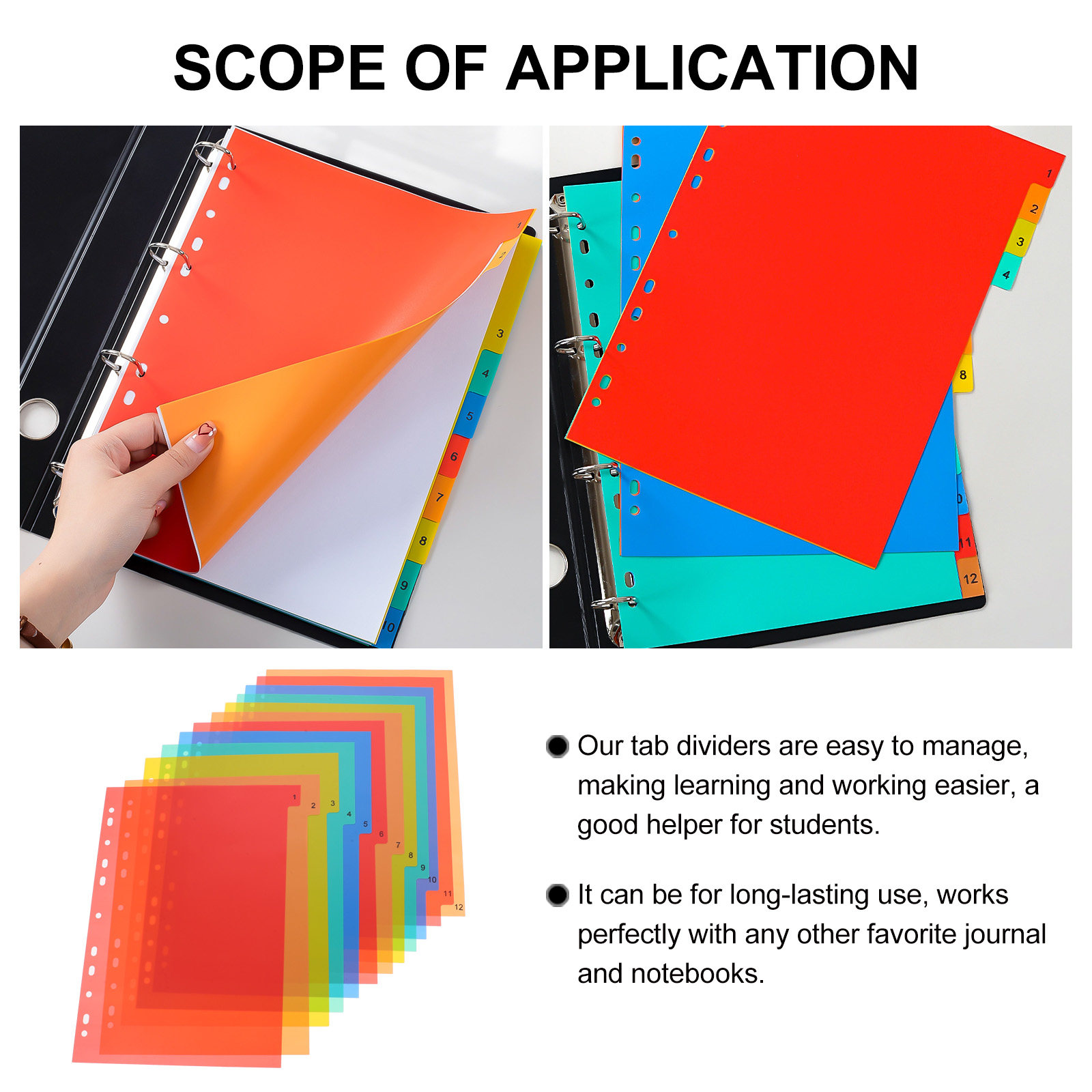 Binder Dividers A4 Colored Pla - Tab Divider A4 评论和价格