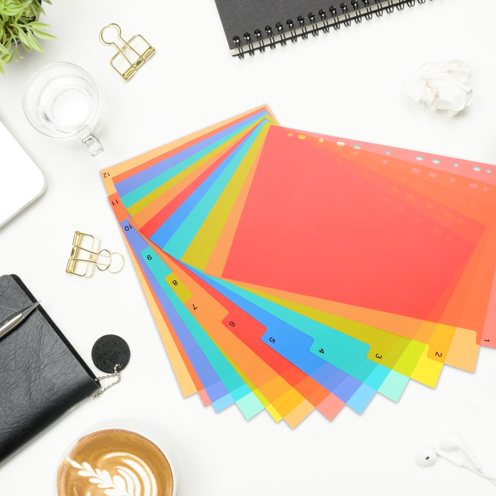 Binder Dividers A4 Colored Pla - Tab Divider A4 评论和价格