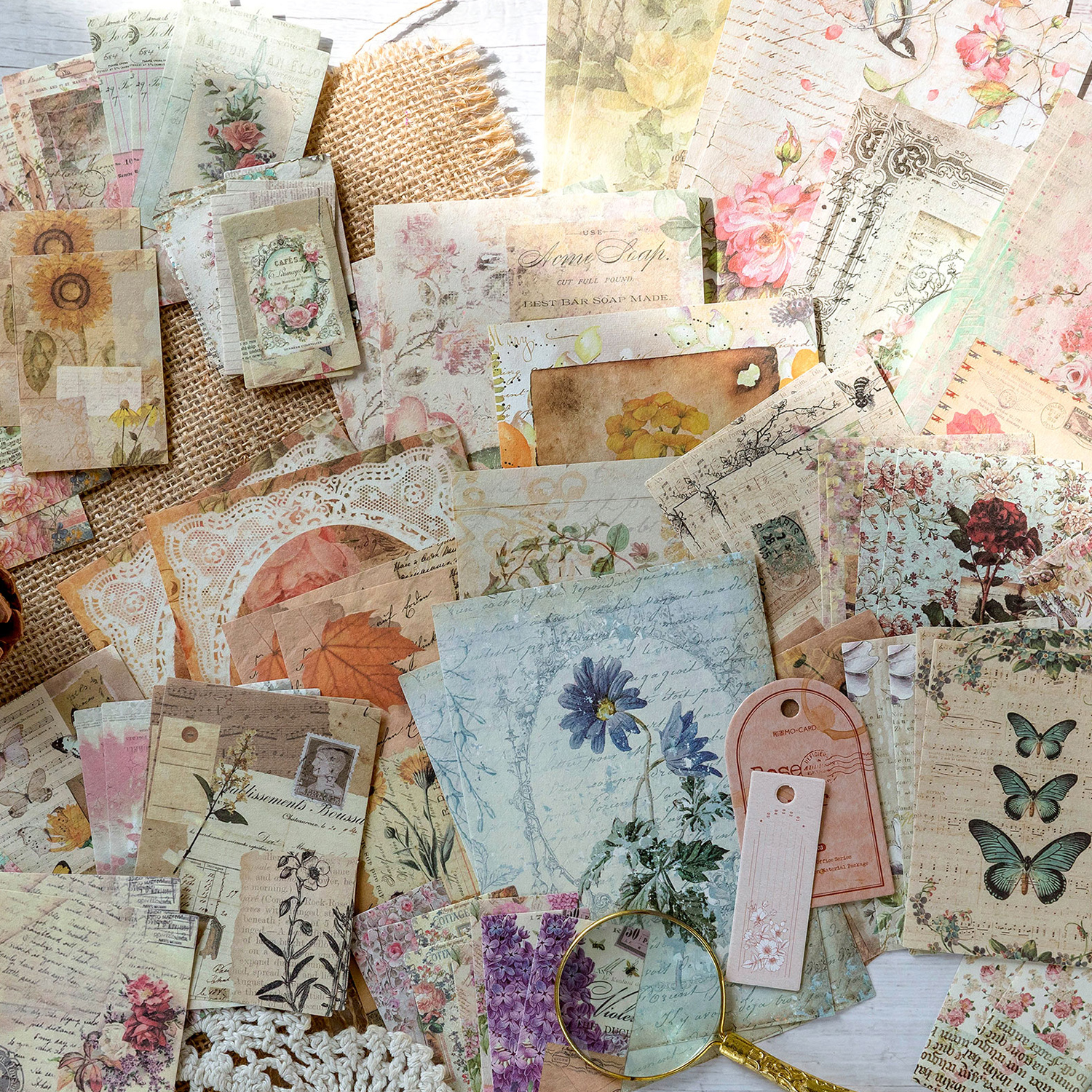 100pcs/pack Decor Scrapbook Vi - Ink Blotter Paper 评论和价格