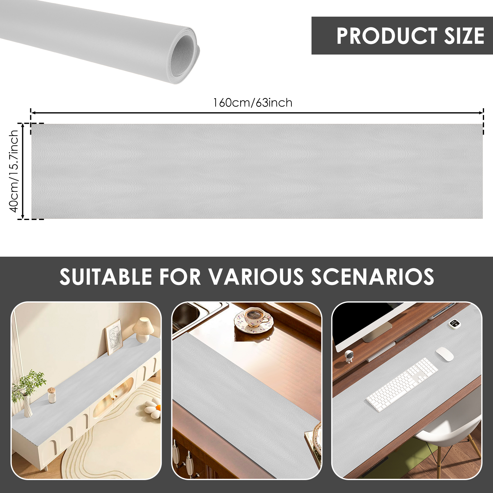 63Inch Waterproof Desk Mat PVC - Leather Desk Pad 评论和价格