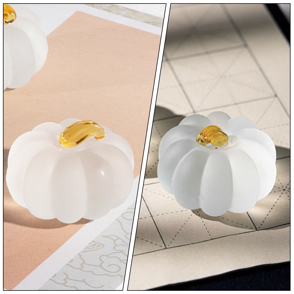 Pumpkin Shape Crystal Glass Pa - Paper Weight Crystal 评论和价格