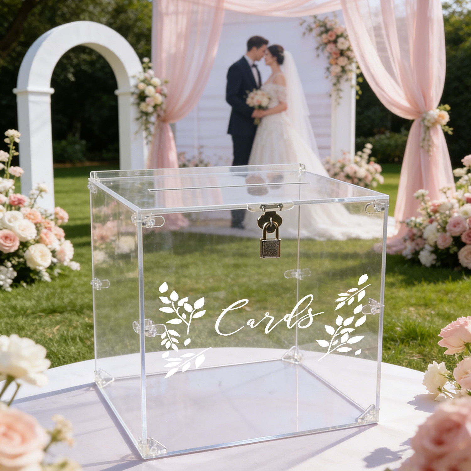 Acrylic Wedding Card Boxes wit - Card Index Box 评论和价格