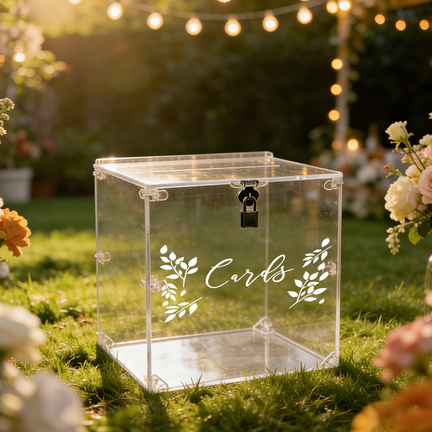 Acrylic Wedding Card Boxes wit - Card Index Box 评论和价格