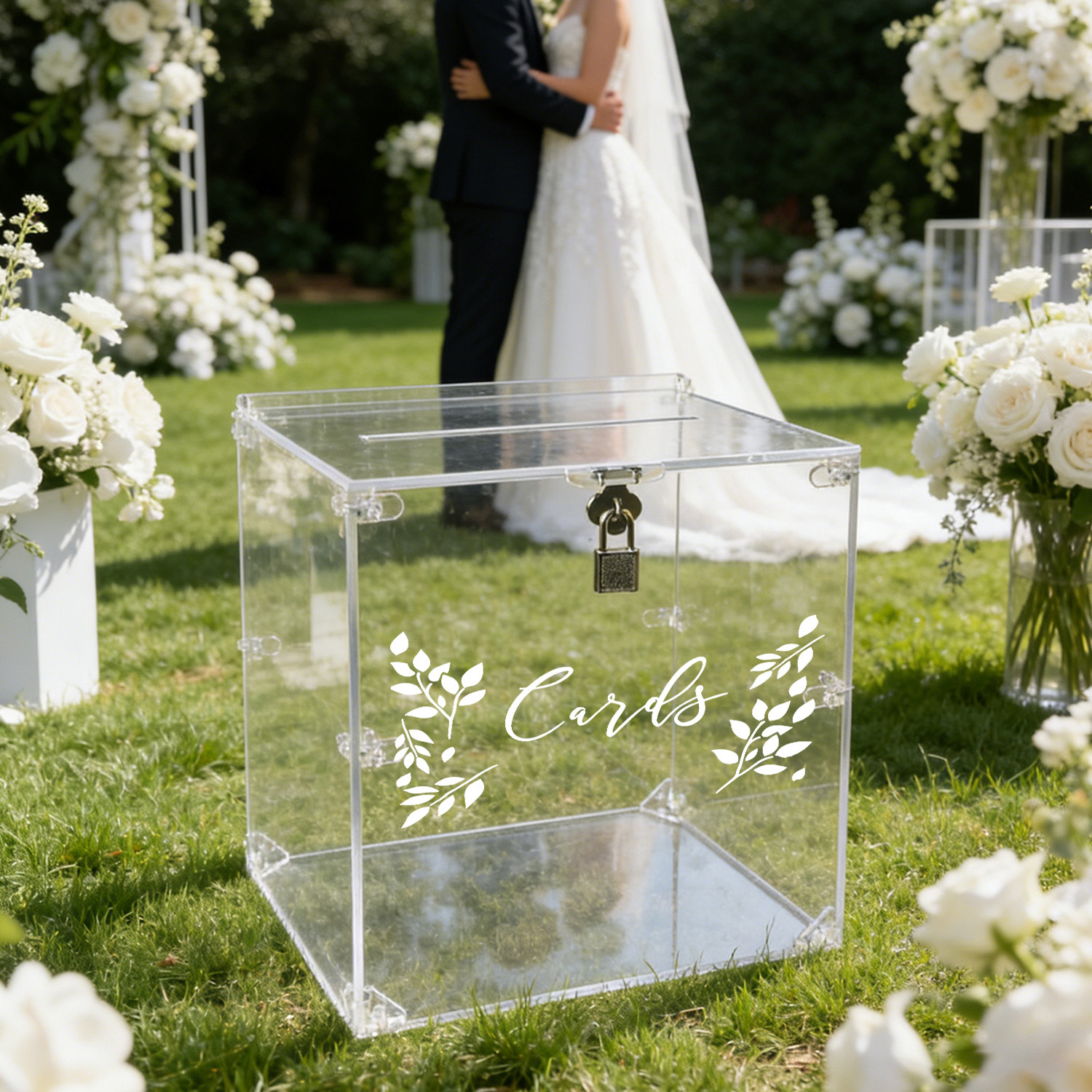 Acrylic Wedding Card Boxes wit - Card Index Box 评论和价格