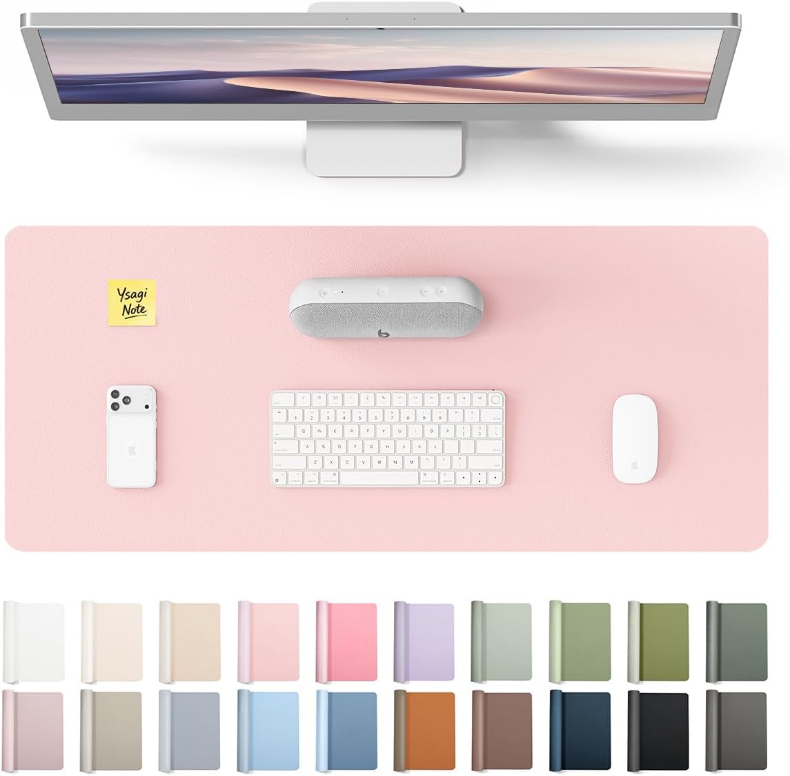 PU Leather Desk Protector with - Leather Desk Pad 评论和价格