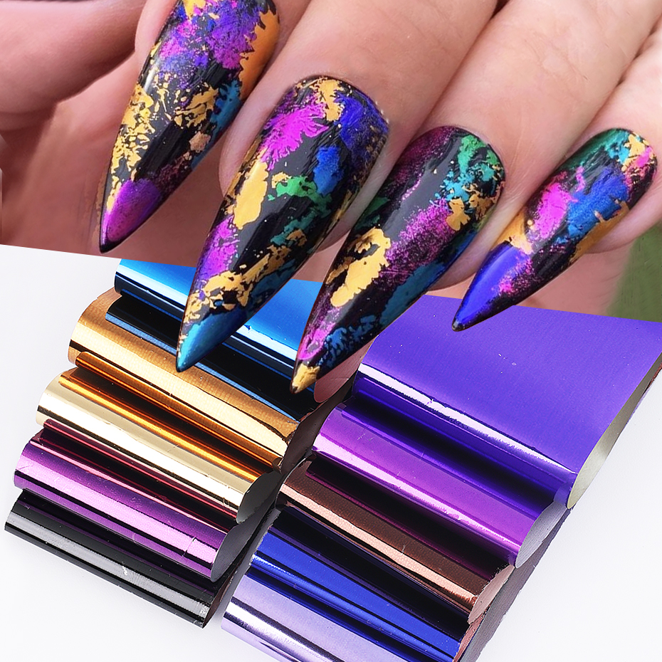 10pcs Metallic Nail Transfer F - Gel Refill Pack 评论和价格
