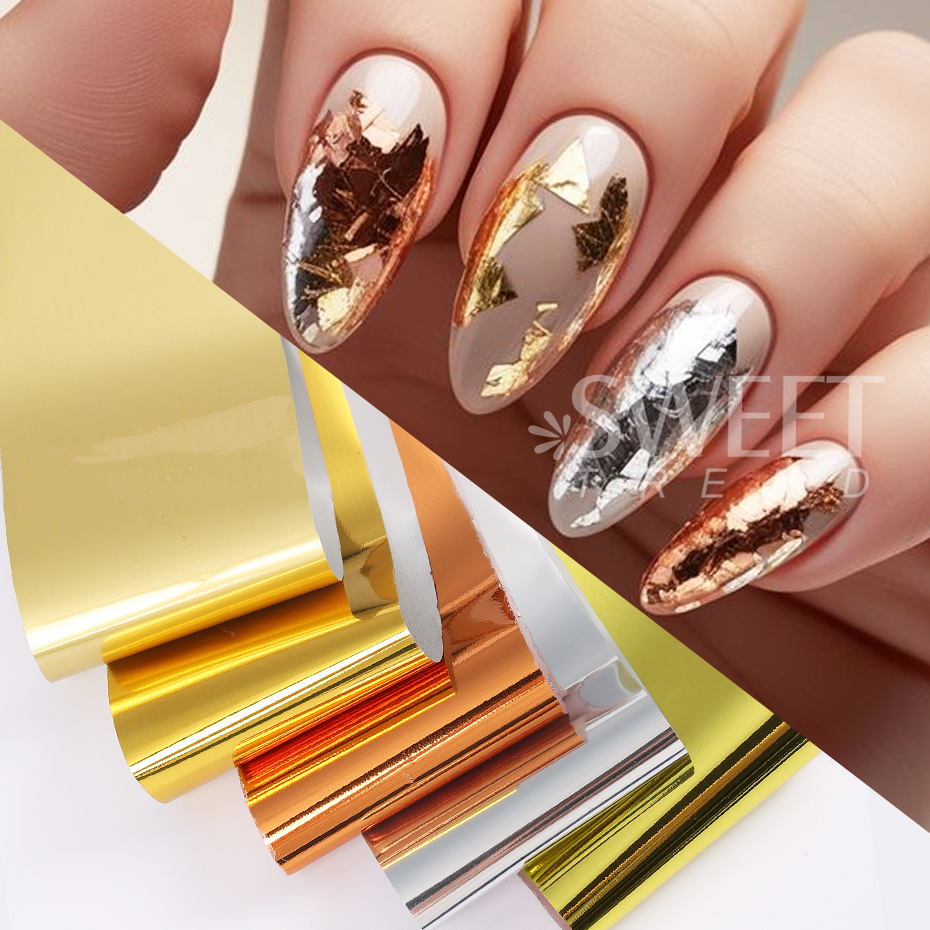 10pcs Metallic Nail Transfer F - Gel Refill Pack 评论和价格