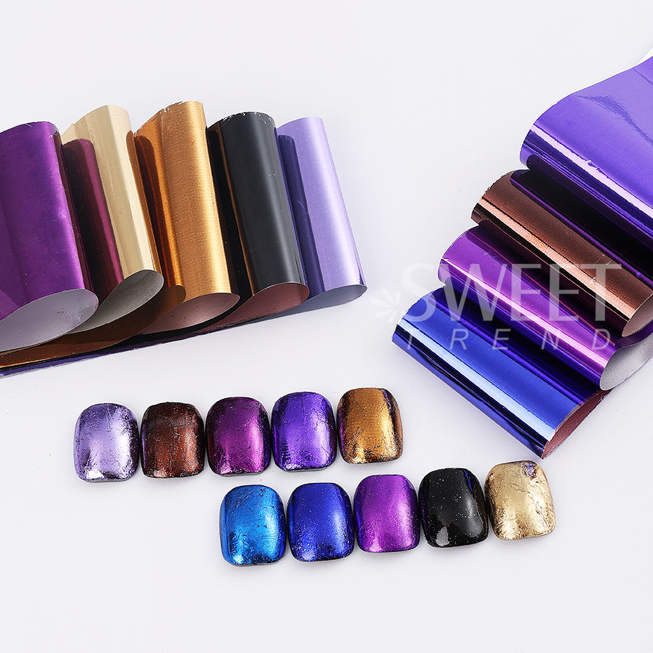 10pcs Metallic Nail Transfer F - Gel Refill Pack 评论和价格