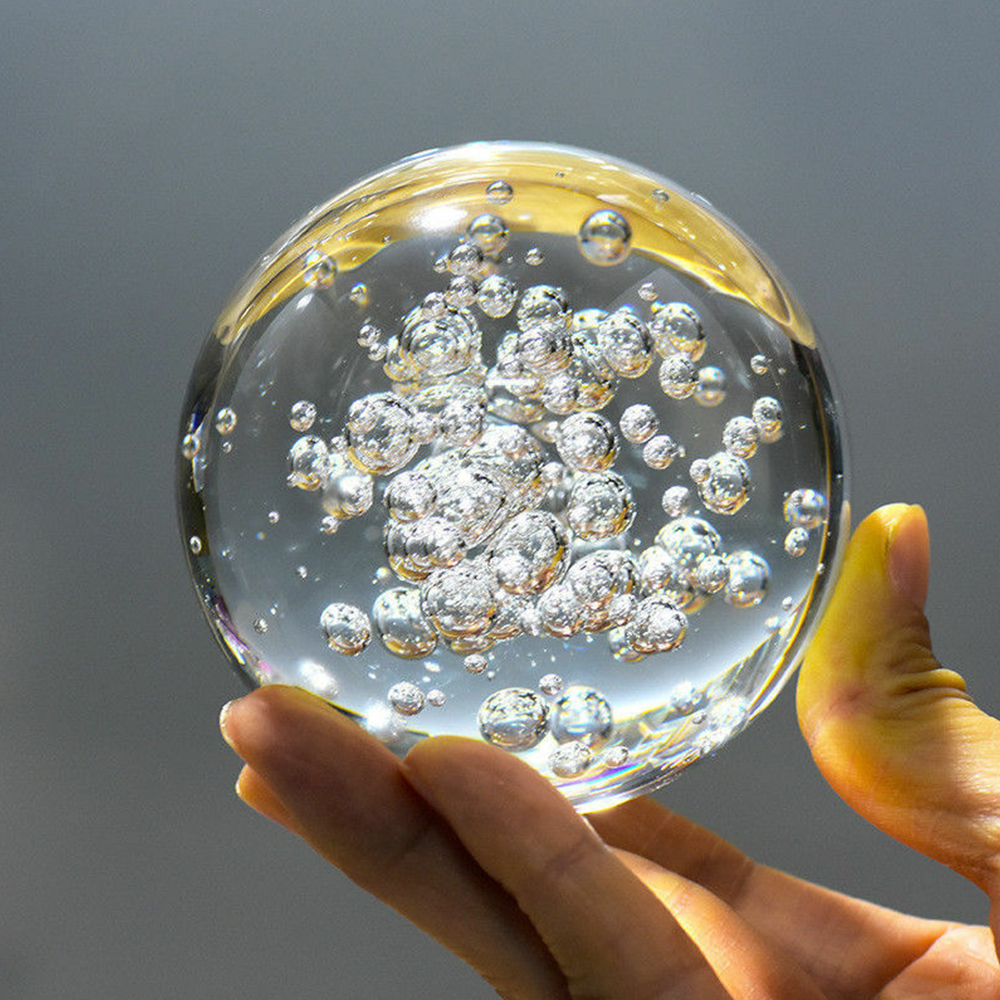 40/60/80MM Clear Bubble Crysta - Paper Weight Crystal 评论和价格