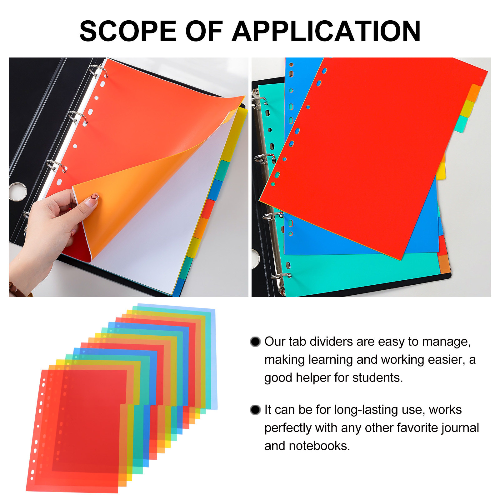 1Set Index Binder Dividers A4  - Tab Divider A4 评论和价格