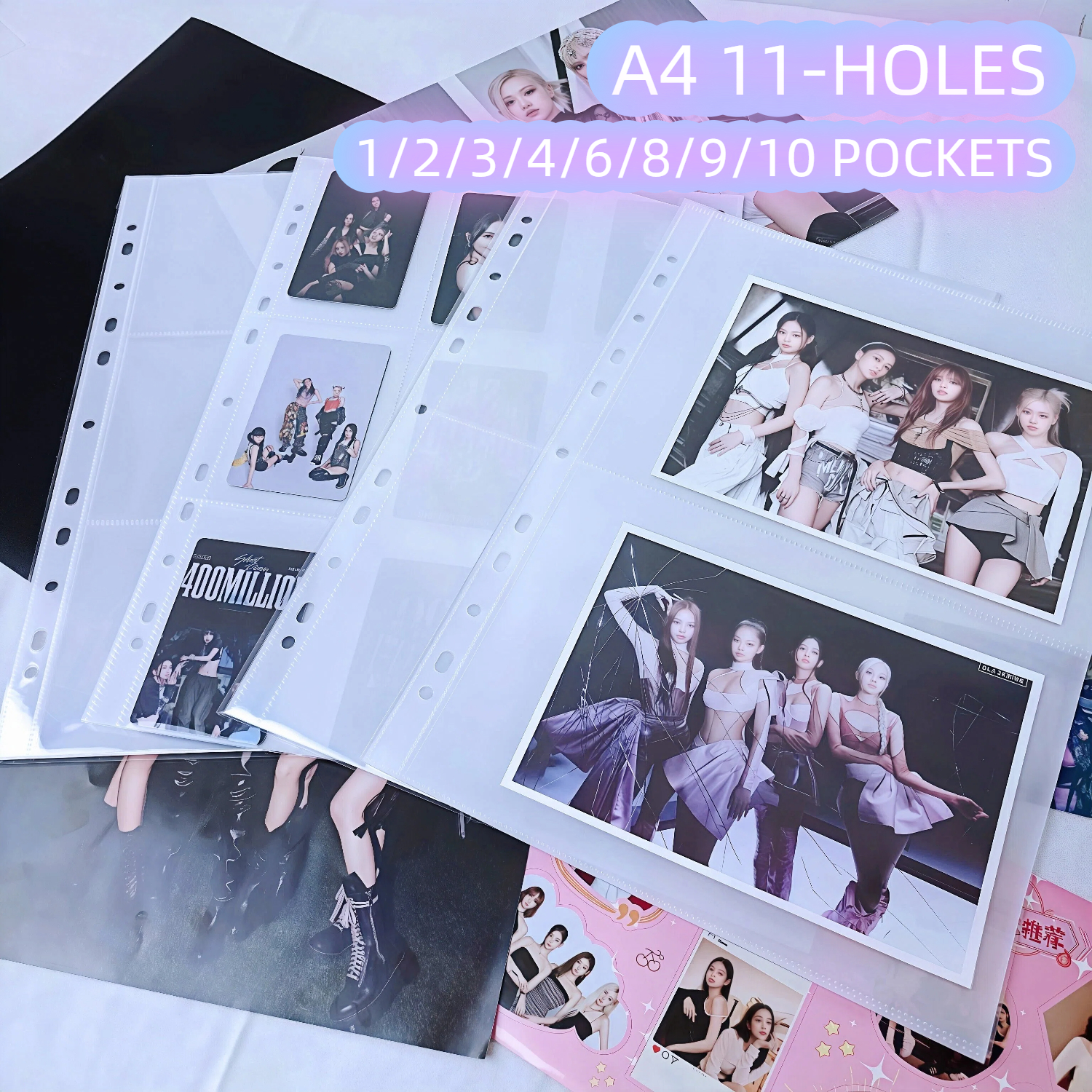 11-Hole A4 Clear Photo Album C - Binder A4 Lever 评论和价格