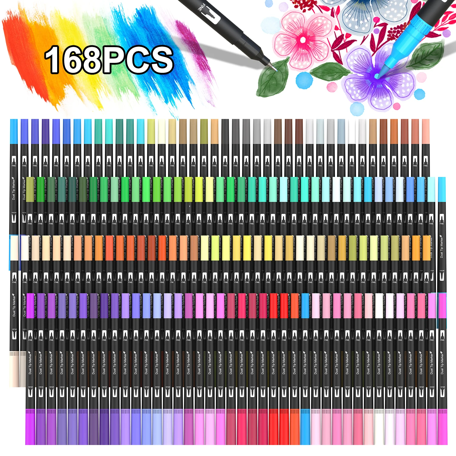 Dual Brush Pens Art Markers, 2 - Correction Pen Fine 评论和价格