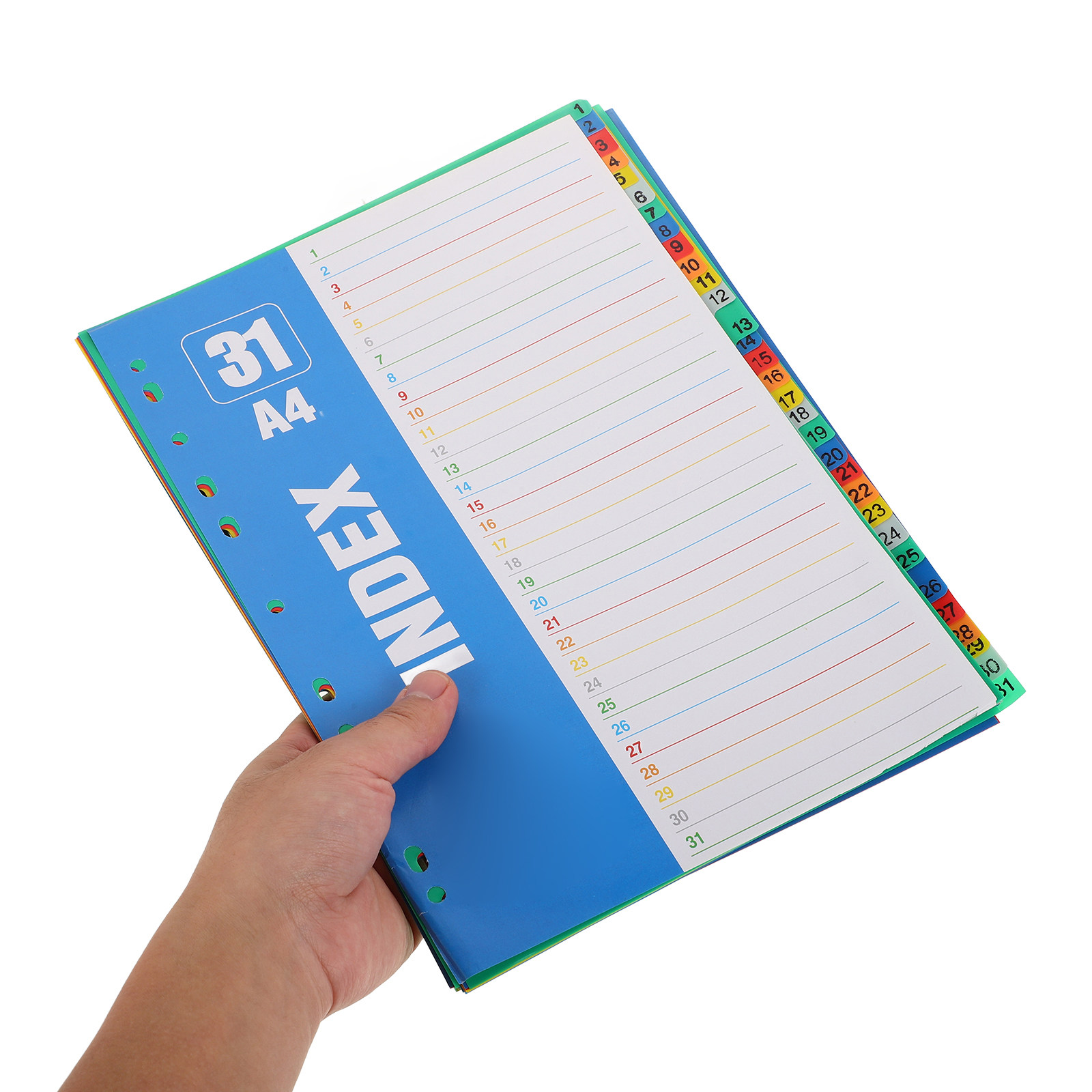 1Set A4 11-Hole PP Index Divid - Tab Divider A4 评论和价格