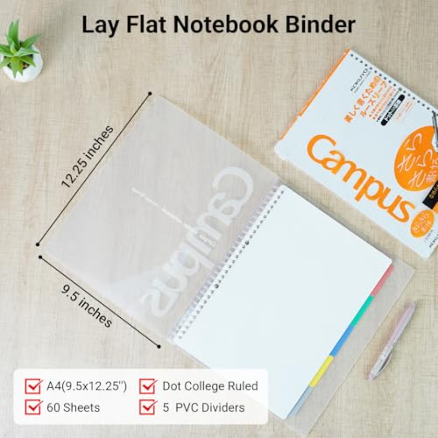 5 Subject Spiral Notebook, Cam - Tab Divider A4 评论和价格