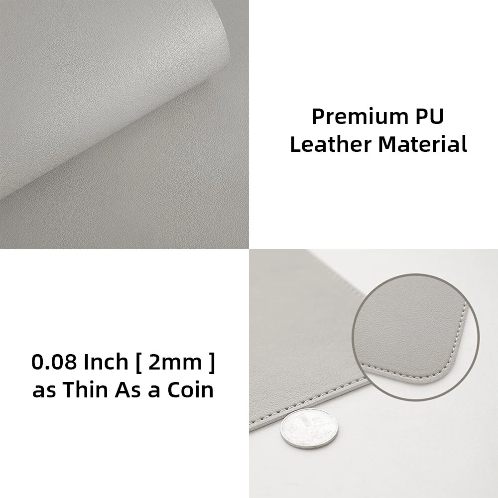 1 Pcs Large Size 60*30mm Offic - Leather Desk Pad 评论和价格