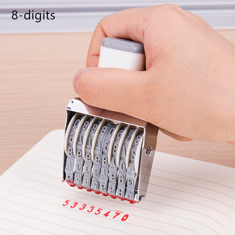 Portable 8/10 Digits Number St - Rubber Date Stamp 评论和价格