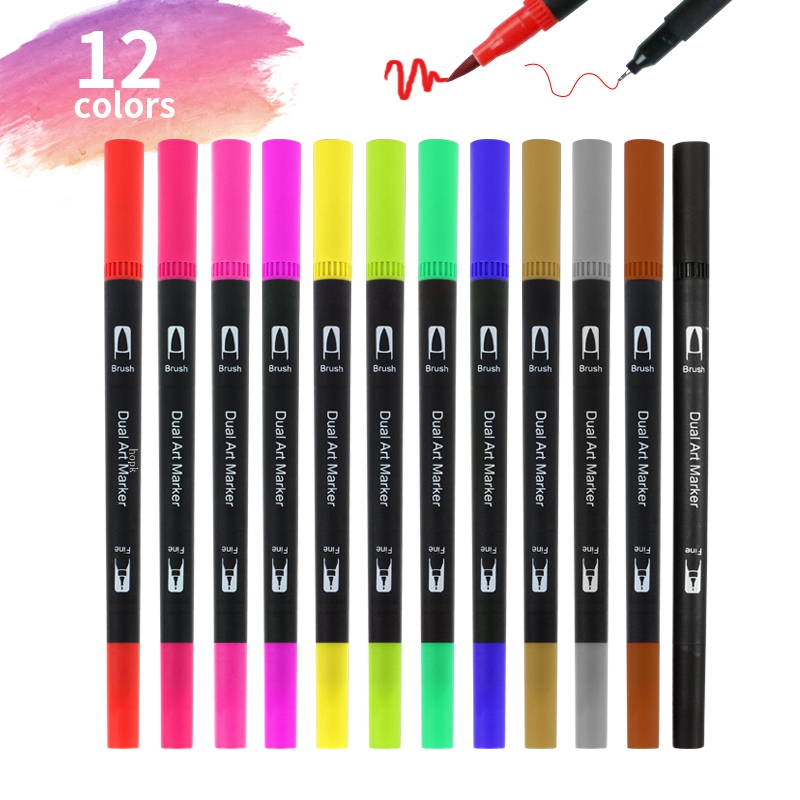 12 Colors Artist Coloring Mark - Correction Pen Fine 评论和价格