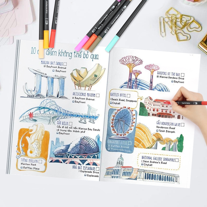 12 Colors Artist Coloring Mark - Correction Pen Fine 评论和价格