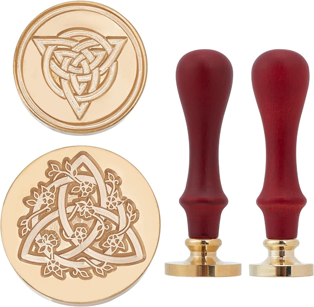 2 Set Celtic Knot Wax Seal Sta - Wax Seal Stamp Set 评论和价格