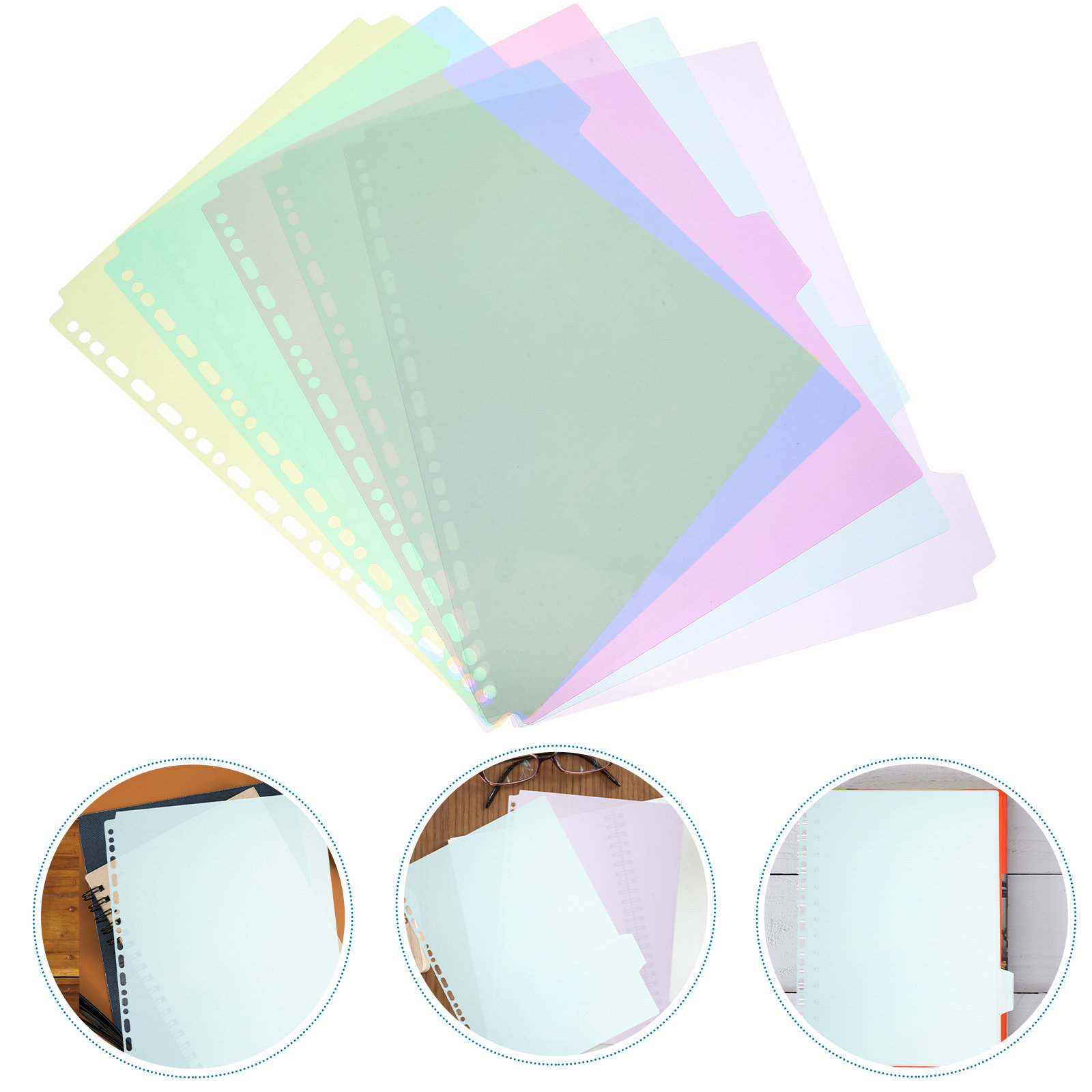 6Pcs Tabbed File Dividers A4 B - Tab Divider A4 评论和价格