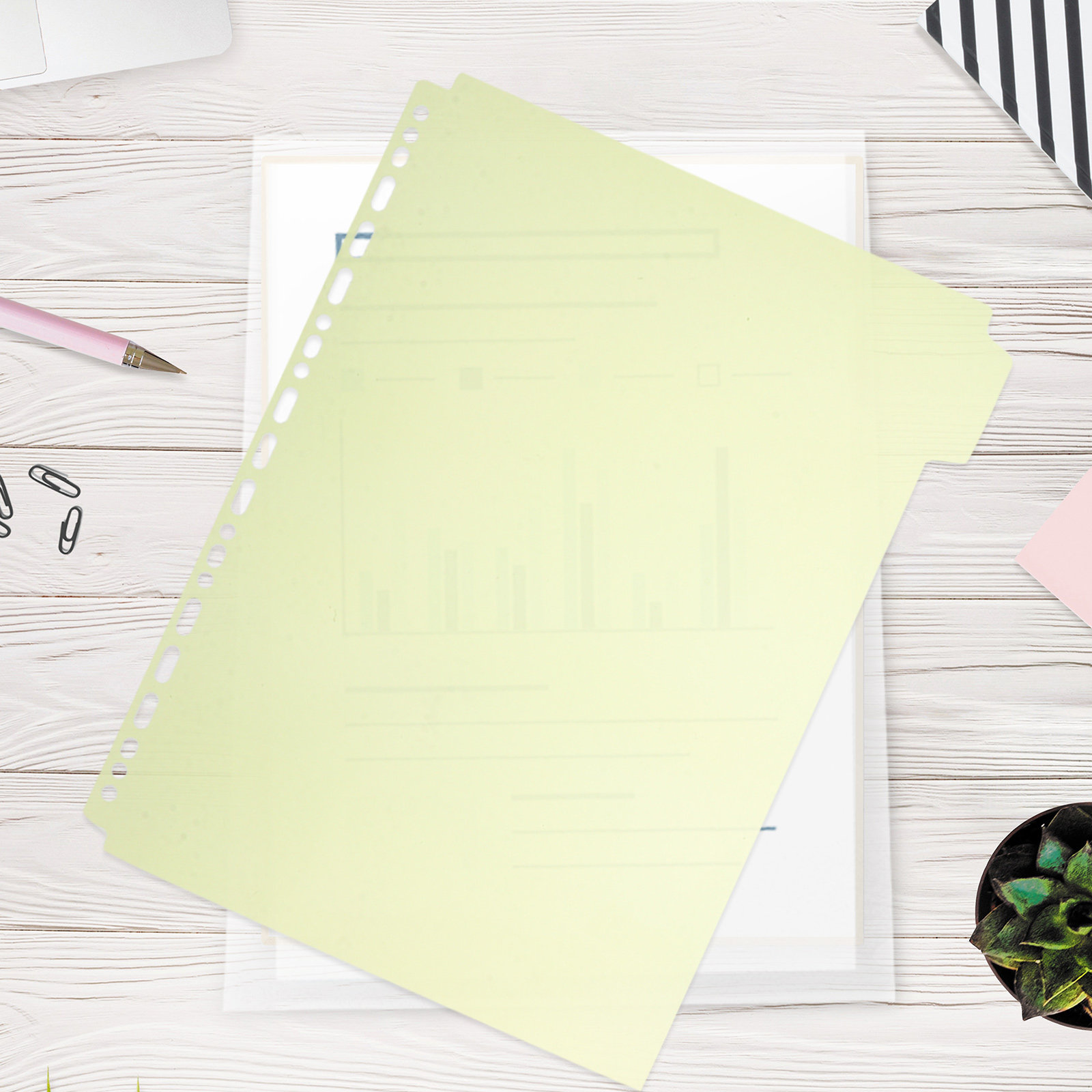 6Pcs Tabbed File Dividers A4 B - Tab Divider A4 评论和价格