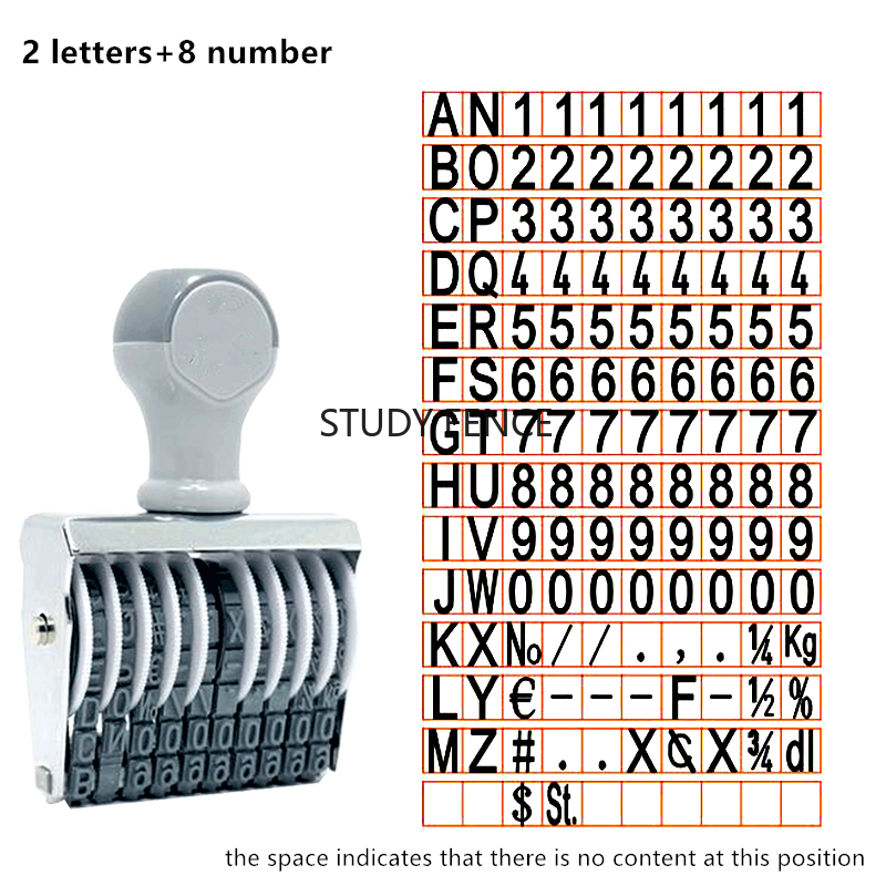 1pc Letter and Number Date Sta - Rubber Date Stamp 评论和价格