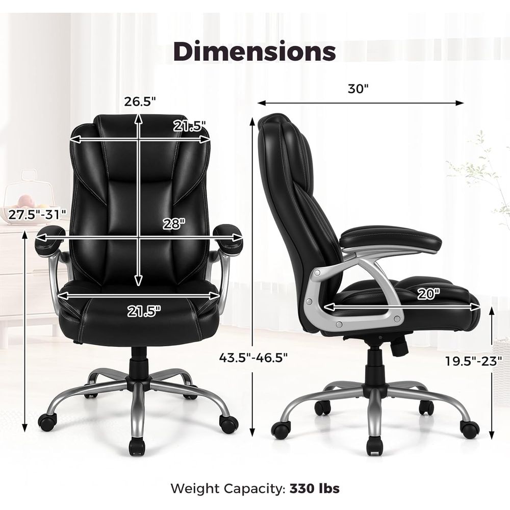 High Back Leather Ergonomic Sw - Leather Desk Pad 评论和价格