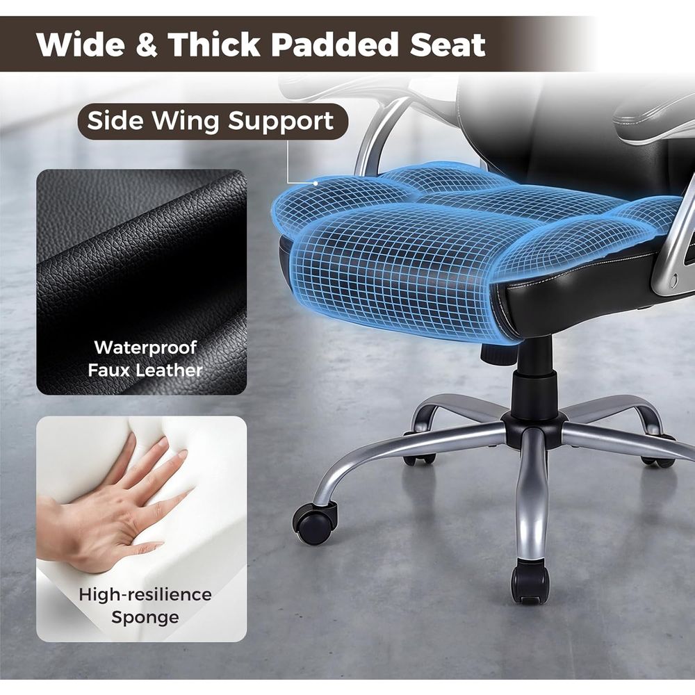 High Back Leather Ergonomic Sw - Leather Desk Pad 评论和价格