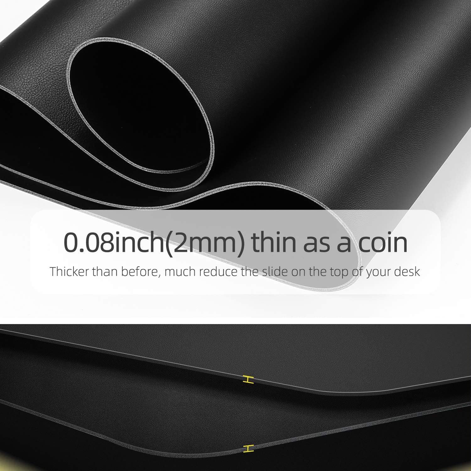 Dual-Sided Desk Pad Protector, - Leather Desk Pad 评论和价格