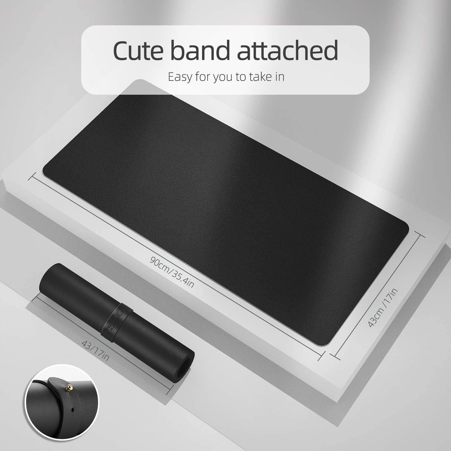 Dual-Sided Desk Pad Protector, - Leather Desk Pad 评论和价格