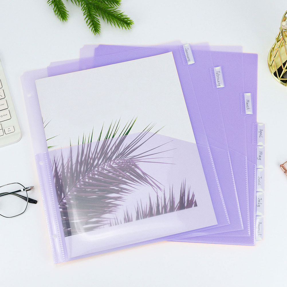 2Sets Binder Dividers Plastic  - Tab Divider A4 评论和价格