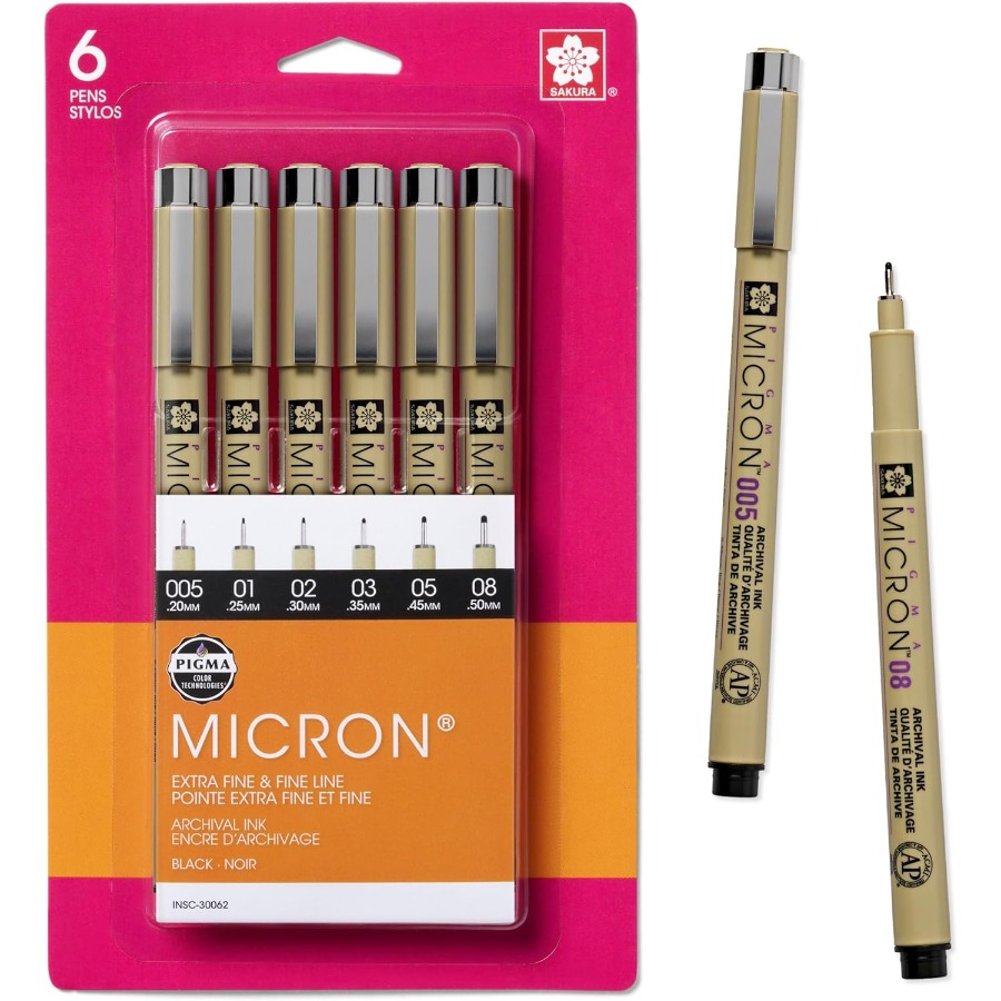 Pigma Micron Fineliner Pens wi - Archive Box Set 评论和价格
