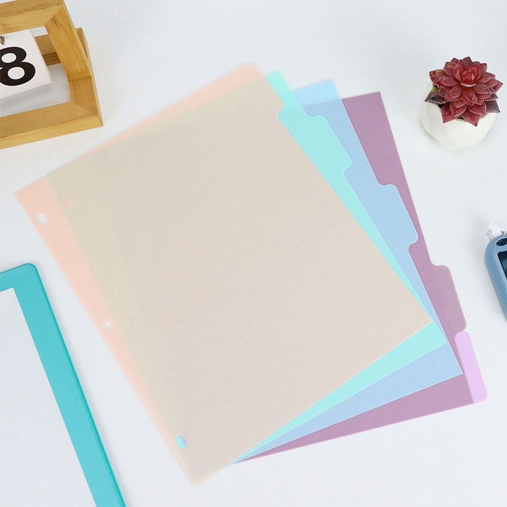 1Set A4 Plastic Binder Divider - Tab Divider A4 评论和价格