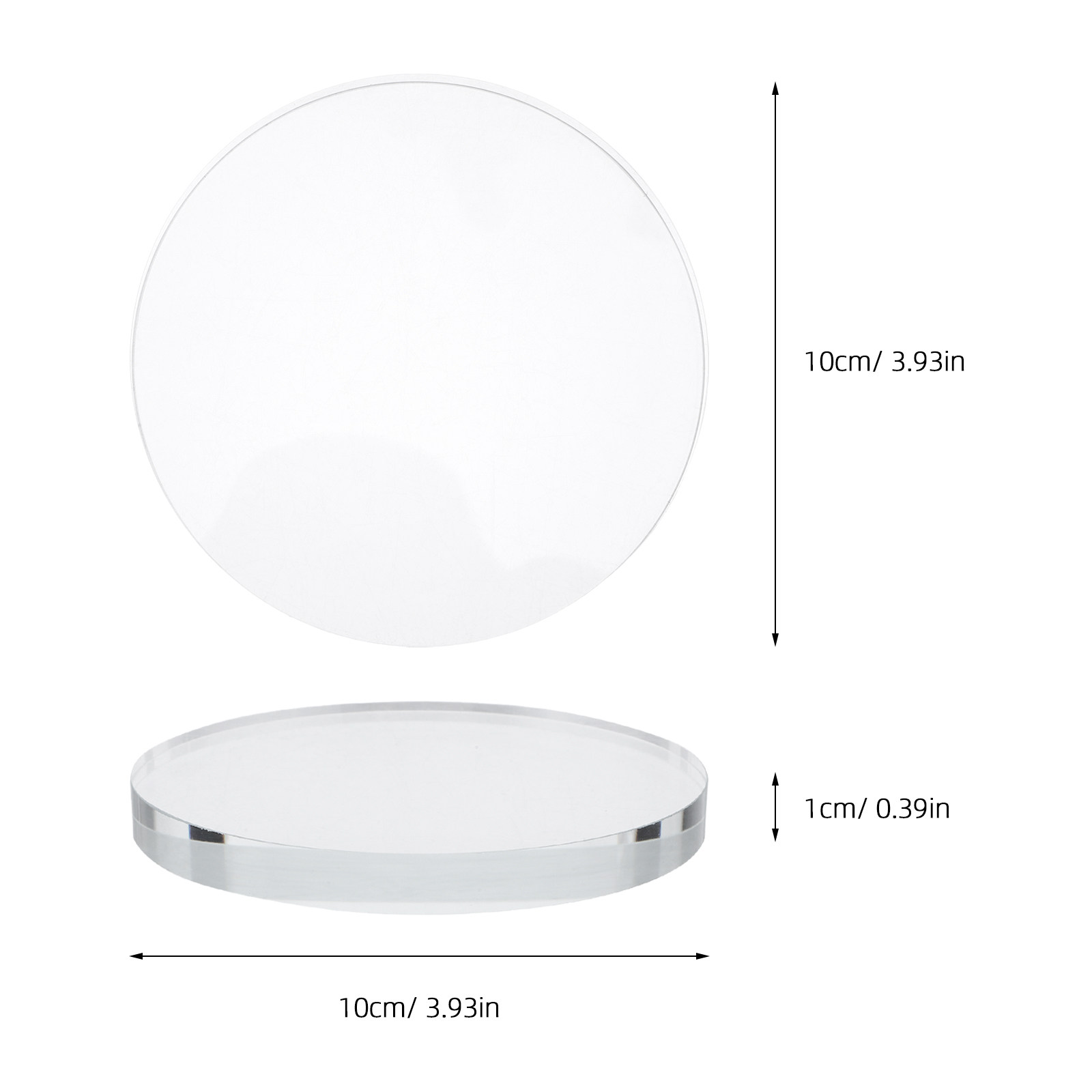 Heavy Round Transparent Crysta - Book Weight Glass 评论和价格